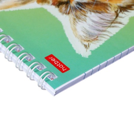Notepad A6, 40 sheets on the crest "cats are different", cover coated cardboard, UV-lak, block 65 g/m², mix-2