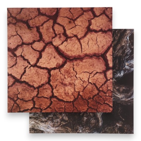 Photophone bilateral cardboard density 350 g "Earth" 50x50 cm-1