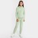 Kit for girls (sweatshirt, trousers), green color, height 92-98 cm