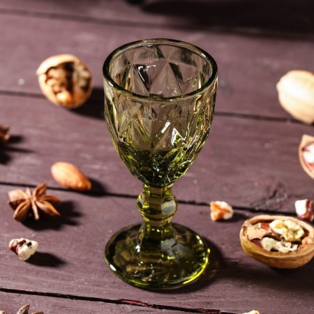 Glass glass Magistro "cruise", 50 ml, 5 × 10 cm, green color-1