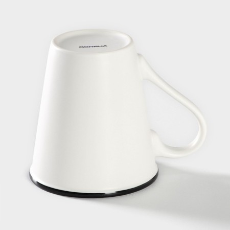 Porcelain share mug "Formula Coffee", 340 ml, white and black color-2