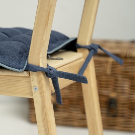 Pillow for chair "Ibiza", size 40x40 cm, blue color-1