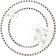 Arya Home Elegant Mandala, 24 objects, white color, white