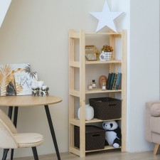 Wooden rack reinforced 150x64x28cm, 5 shelves