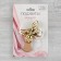 Picking for curtains "Butterfly", 6 × 4 cm, 26 cm, gold/white color