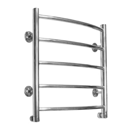 Domoterm water heated towel rail "Calipso", P5, 5 crossbars, 500 x 500 mm, chrome-1