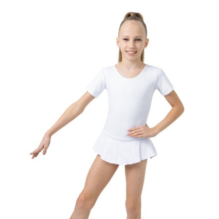 A swimsuit for gymnastics and dancing Grace Dance, p. 36, white color-1