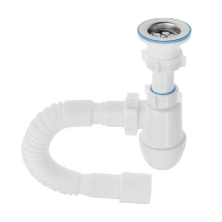 Siphon for sipi "Ani Plast" Varangian VC0115, 1 1/2 "x 40 mm, with corrugation 40 x 40/50 mm
