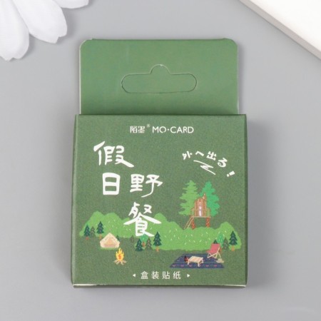 Stickers for creativity "camping set" set 46 pcs 4.4x4.4x1.1 cm-3