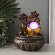 The desktop fountain from the network, the backlight 