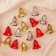 Decoration Christmas tree "bell in a net" (set 12 pcs) 3x2.5 cm, mix