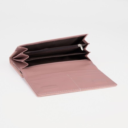 Women's wallet on magnets, pink color-3