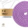 Racking for rhythmic gymnastics weighted Grace Dance, 3 m, lilac color
