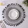 Serving napkin on the table “The Sun of the Desert”, d = 38 cm, the color is black