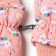 Winter mittens Minaku, peach color, 15cm