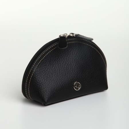 Cosmetic bag with lightning Textura, black color-3