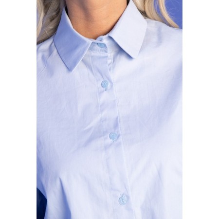Female shirt, size 44, blue color-5