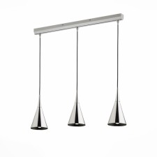 Люстра подвесная St Luce. SL874.103.03. Gocce. 3х40 Вт, E27, 80х14х30 см, цвет хром