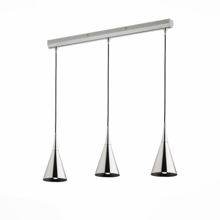 Suspended chandelier ST LUCE. SL874.103.03. GoCce. 3x40 watts, E27, 80x14x30 cm, chromium color