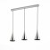 Suspended chandelier ST LUCE. SL874.103.03. GoCce. 3x40 watts, E27, 80x14x30 cm, chromium color