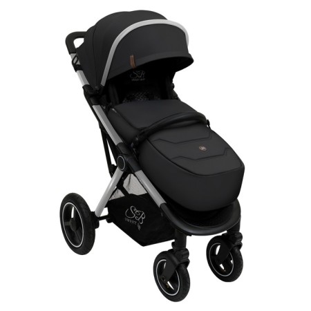 Walking stroller Sweet Baby Compatto, Silver Black color
