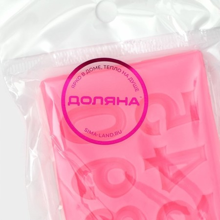 Mold Dolyana “Figures with volume”, silicone, 10 × 5.7 × 0.7 cm, color mix-6