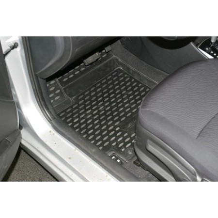 Rugs in the salon Hyundai Solaris, 2010-2014, 4 pcs. (polyurethane)-1