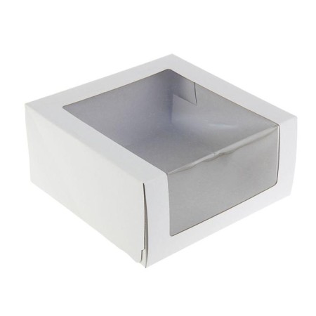 Confectionery packaging, box with a craft window, 18 x 18 x 10 cm-1