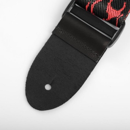 Guitar belt, length adjustment, with a pattern, width 5 cm-2