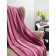 Raspberry blanket, size 200x220 cm, red color