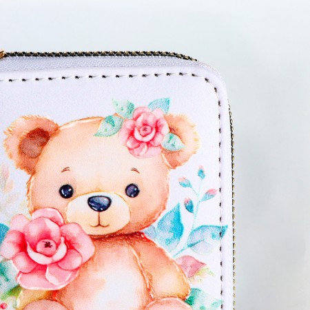 Children's wallet with lightning, white color-4