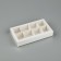 Box for 8 sweets with cells "White", 10 x 18.5 x 3 cm