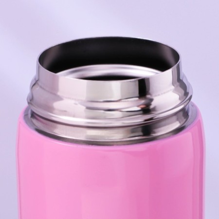 Thermos with the Mode Forrest button, 450 ml, pink, heat conservation 10-12 hours-3