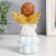 Souvenir Polystone "Angel in toga on a cloud, golden wings" mix 8x7x13.5 cm