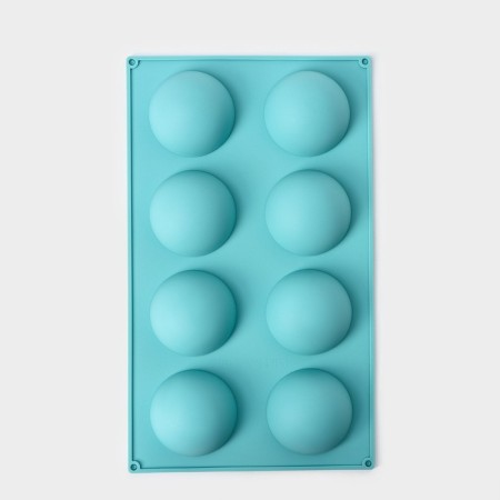 Baking uniform "Permeosphere", silicone, 29 × 17 cm, 8 cells (D = 5.8 cm), MIX color-2