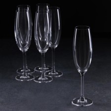 Set of glasses for champagne COLIBRI, 220 ml, 6 pcs