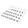 A set of metal brushes for a tundra engraver, a shank 3 mm, 45 pcs.