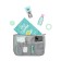 Organizer for Sofia bag, 28x17x10 cm, gray color