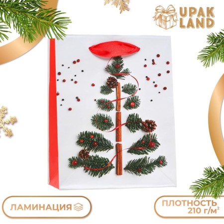 Laminated "Christmas tree on the Christmas tree" 11.5 x 14.5 x 6 cm-2