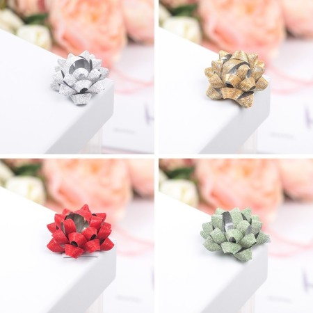 Bant star No. 3.5, packing 8 pcs., With sparkles, mix-4