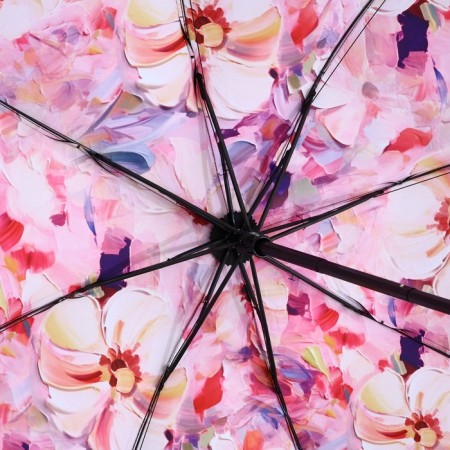 Umbrella with the inner print "Watercolor flowers", 8 spokes-4