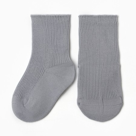 Children's socks minku, gray color, 12-14 cm