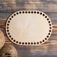 Cleaning “oval parallel”, bottom plywood 3 mm, 20 × 15 cm, d = 10mm