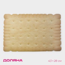 Serving napkin on the table “Cracker”, 43 × 28 cm, sandy color