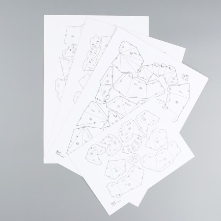 Set for creating a polygonal figure "Fox", 14 x 25 x 20 cm-2