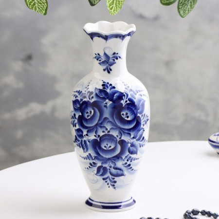 Vase "Olya", 27 cm, Gzhel
