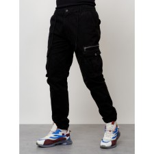 Cargo jeans men, size 54, black color