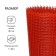 Garden grid, 1 × 20 m, rhombus cell 15 × 15 mm, plastic, orange, Greengo