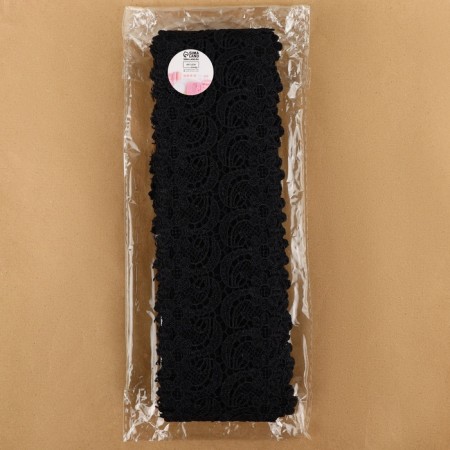 Lace Hipure, 65 ± 5 mm × 6.8 ± 0.5 m, black color-2