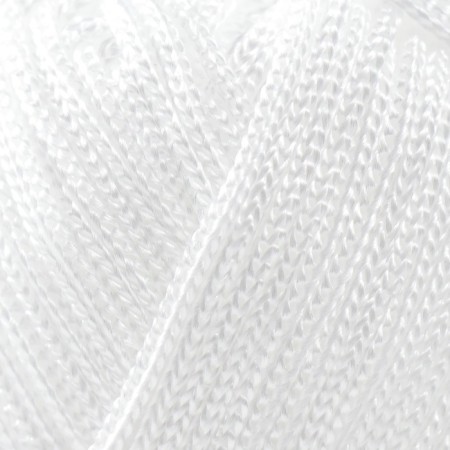 Yarn "Macrame Macrama" 100% polyester 130m/90g (154 white)-3